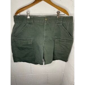 Flyer's Green Cargo Khaki Shorts, Size 38W